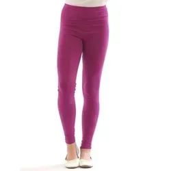 SYS Leggings Kinder Mädchen Leggings Hose lang blickdicht aus Baumwolle lila 104