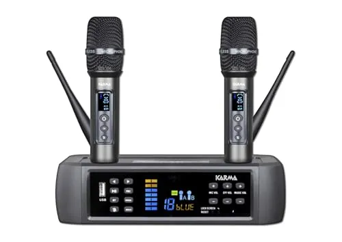 Multimedia-Basis mit doppeltem Funkmikrofon