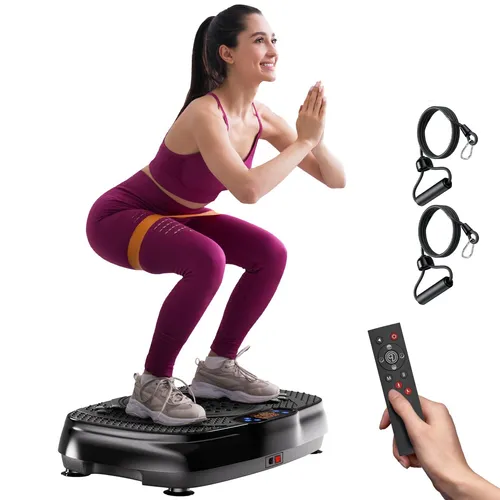 TISSCARE Vibrationstrainer 3D Fitness Trainingsplattform 136kg