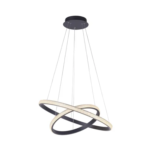 Leuchten Direkt LED-Pendelleuchte 2flg schwarz - Elegante LED-Pendelleuchte von Just Light GmbH, ideal für moderne Räume. Mit energieeffizienten Leuchtmitteln und einer Breite von 61 cm sorgt sie für stilvolle Akzente.