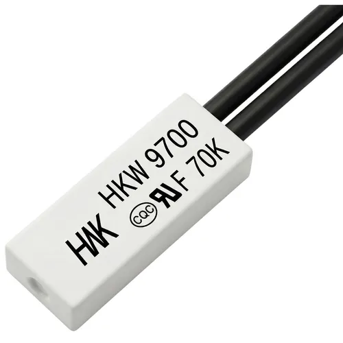 HKW9700 Temperaturschalter flach, 70°C ± 5°C, Schließer NO, max. AC 250V/5A, max