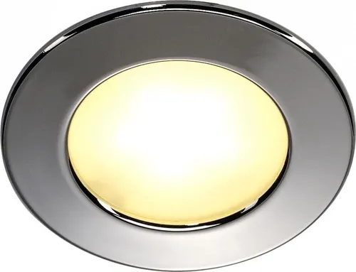 SLV 112222 Downlight DL 126 LED rund chrom 3W - Lampen, energieeffiziente 3W LED mit warmweißem Licht für stimmungsvolle Beleuchtung in jedem Raum.
