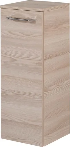 Fackelmann B.CLEVER Midischrank - Moderner Badschrank in Braun - Schränke & Wandschränke: Stilvoller Midischrank mit 1 Tür und 2 Glaseinlegeböden, ideal für Ihr Badezimmer, platzsparend und mit gedämpften Scharnieren für sanftes Schließen.