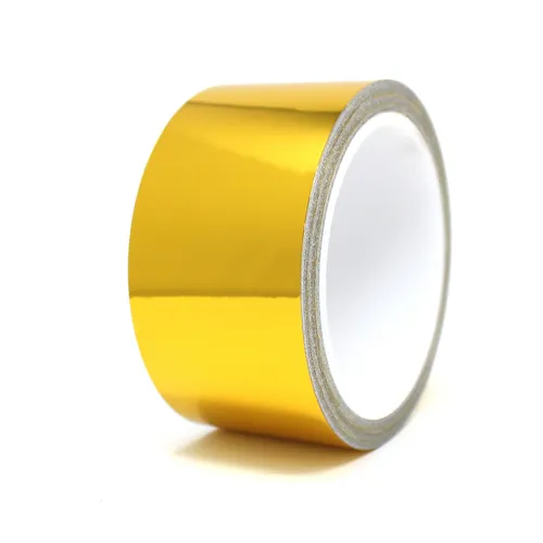 10m Zierstreifen 50mm Chrom Gold Auto Motorrad Dekorstreifen Seitenstreifen