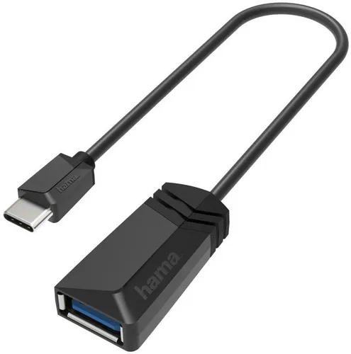 Hama USB OTG Adapter - USB C Stecker auf USB A Buchse, direkter Datenaustausch in Super-Speed bis zu 5 Gbit/s für Tablets und Smartphones
