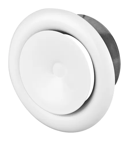Tellerventil Ø 150 mm Zuluft Ventil Lüftungsventil Weiß Diffusor Decke Wand