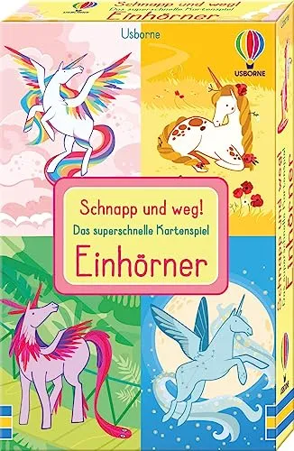Schnapp und weg! Das superschnelle Kartenspiel: Einhörner: Kartenspiel-Set mit Einhörnern – trainiert das Reaktionsvermögen – ab 3 Jahren (Schnapp-und-weg-Reihe)