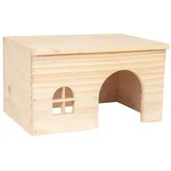 Flamingo Nagerhaus Holzhaus Mody Größe: M Maße: 28 x 18 x 16 cm