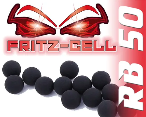 Rubberballs Cal.50 Gummigeschosse Fritz-Cell kompatibel mit T4E HDR50 / HD 100 x