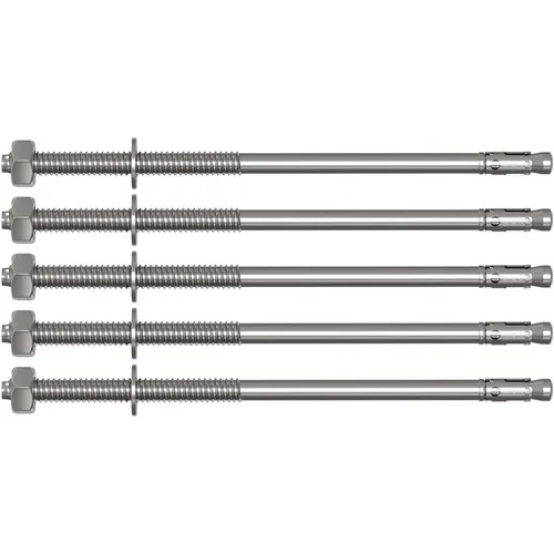 5x M12x240mm Schwerlastanker Verzinkt Keilanker Schwerlastdübel Bolzenanker Blit