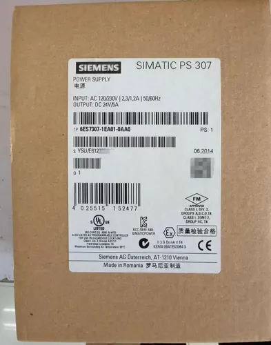 Siemens SIMATIC PS307 24 V 5A - Kompaktes Hutschienen-Netzteil für S7, ideal für SIMATIC SPS-Anlagen und vielseitig einsetzbar
