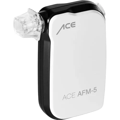 ACE-Instruments Alkoholtester Smartphone AFM-5 - Digitaler, polizeigenauer Alkoholtester mit App-Steuerung. Ideal für präzise Messungen und einfache Nutzung über Bluetooth mit hygienischen Mundstücken.