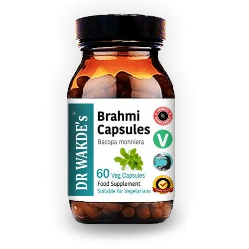 DR WAKDE'S Brahmi Kapseln (Bacopa Monniera, 60 Veg Caps, Ayurveda-Ergänzung, Vegan, Kräuter, Natürlich)