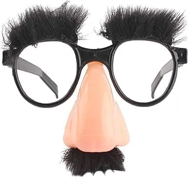 Clockjuan Halloween Verkleidung Brille Lustige Verkleidungsbrille Mit Lustiger Nase Augenbrauen Schnurrbart Groucho Marx Eyewear Cosplay Halloween Party Dekoration Kostüm Foto Prop Party Kopfbedeckung