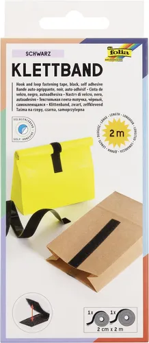folia Klettband schwarz 2303