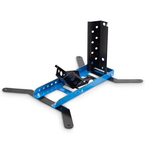 BITUXX Motorradständer Montageständer Transportständer vorn 450kg Blau Schwarz - Montageständer für Motorräder, Tragkraft von 450 kg, ideal für Offroad- und Straßenmotorräder, robuste Konstruktion in Blau und Schwarz.