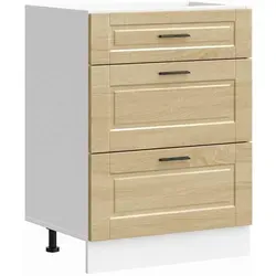 Deluke Küchenunterschrank, Sonoma Eiche, Holz, 60x81.5x46 cm, Küchen, Küchenmöbel, Küchenschränke, Küchenunterschränke