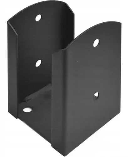 Mark Aufschraubhülse Anthrazit Pfostenträger Pfostenschuh Bodenplatte Hülse für Pfosten verzink (PSPW90AN - 91x150x2,0 mm)