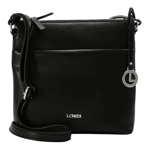 L.CREDI Women's Ella Handbag, schwarz - Umhängetaschen - Elegante Handtasche mit zeitlosem Design, ideal für jeden Anlass und perfekter Begleiter für Ihr Outfit.