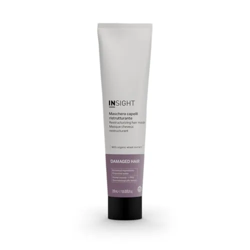 Insight Restrukturierende Haarmaske 200 ml | zur Revitalisierung von geschädigtem und sprödem Haar