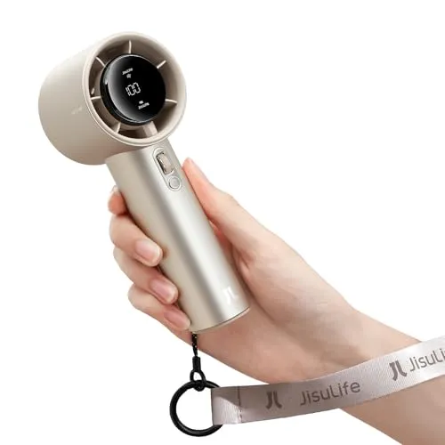 JISULIFE Tragbarer Handventilator in braun von JisuLife
