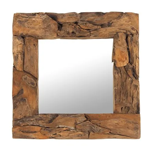 DESIGN DELIGHTS Holz WANDSPIEGEL Teak 50