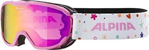 ALPINA PHEOS JR. - Polarisierte Skibrille für Kinder - Skibrille mit 100% UV-Schutz, fogstop-Beschichtung für beschlagfreie Sicht und maximalem Sichtfeld dank rahmenlosem Design - ideal für kleine Skifahrer!