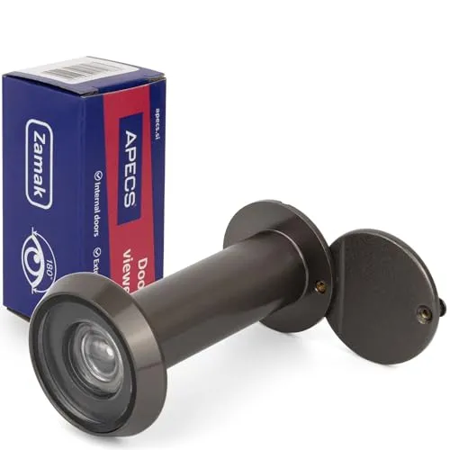 APECS Türspion mit Sichtschutz für Tür 50-90mm Bohrloch
