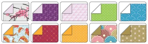 folia Faltblätter JAPAN, 200 x 200 mm, 50 Blatt