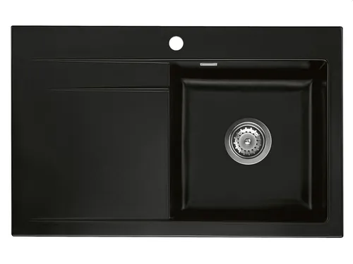 Systemceram Stema 80 Nigra Keramikspüle von systemceram