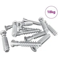 vidaXL Kopfschraube 2900 Stück M7 x 40 mm Silber - Robuste Sechskant-Senkkopfschrauben aus hochwertigem Stahl für sichere Befestigungen. Zinkbeschichtet für Korrosionsbeständigkeit und ideal für vielseitige Anwendungen im Bau und DIY.