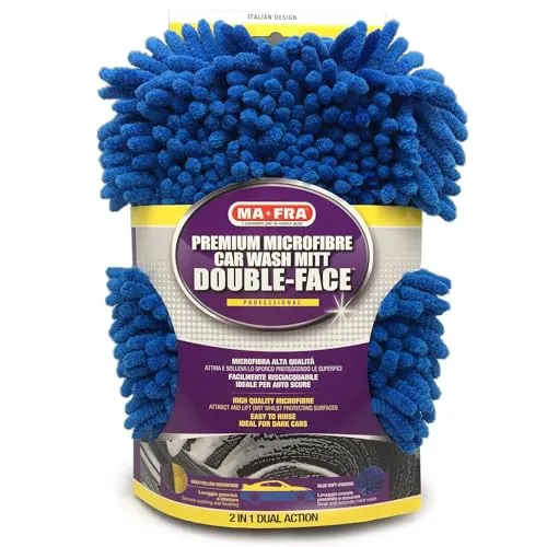 Mafra, Double Face Microfaser-Handschuh, entfernt alle Arten von Schmutz in wenigen Schritten und ohne kratzen.