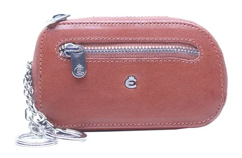 Esquire Schlüsseltasche Toscana, hochwertiges Echtleder - Elegante Schlüsseltasche aus echtem Leder, ideal für stilbewusste Nutzer. Kompakt und perfekt für jede Tasche, mit Zipper und mehreren Schlüsselringen für optimale Organisation.