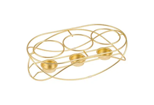 bremermann Speisenwärmer für 3 Teelichter, ovale Warmhalteplatte in Gold - Stövchen für 3 Teelichter, ideal zum Warmhalten von Speisen, Tee oder Kaffee. Mit optimaler Hitzeverteilung und Rutschschutz für ein genussvolles Esserlebnis über Stunden.