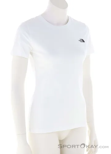 THE NORTH FACE Damen Shirt W S/S SIMPLE DOME TEE - T-Shirt für Damen, aus leichtem, atmungsaktivem Baumwollmischgewebe für hohen Tragekomfort und ideal für warme Sommertage.