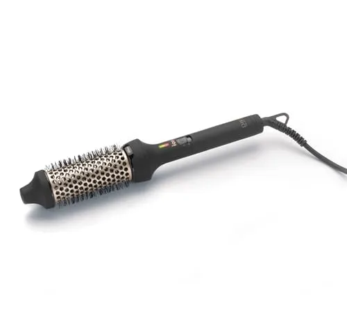 Diva Pro Styling Keramik-Heizbürste 30 mm - Haarbürsten mit 40-mm-Keramikzylinder, angereichert mit Macadamiaöl und Arganöl für glänzendes, professionelles Styling. Ideal für Locken oder Wellen mit Volumen und weltweit einsetzbar.