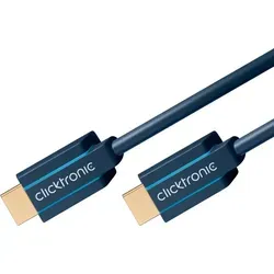 Clicktronic Casual High Speed HDMI™ Kabel mit Ethernet, 2,0m - HiFi-Kabel für HD- und 3D-TV, bietet hohe Übertragungsgeschwindigkeit und zuverlässige Verbindung für beeindruckende Bild- und Tonqualität.