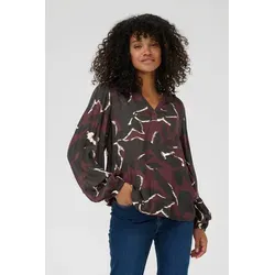 Langarm-Bluse KAbeate Regular Fit in Bordeaux