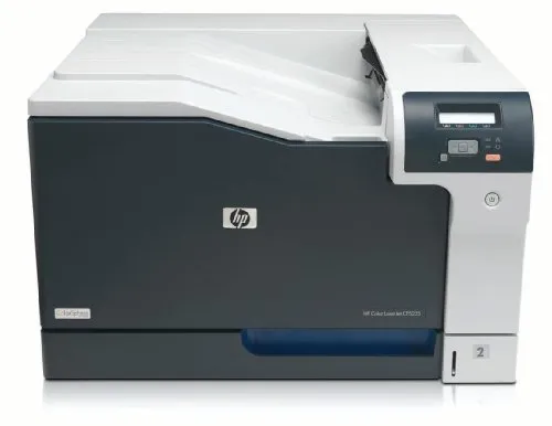 HP Color LaserJet CP5225N - Hochleistungs-Laser-Drucker für A3 - Drucker für A3-Formate mit 4-farbigem Laserdruck, 20 S/min und 350 Blatt Papierzufuhr. Ideal für Büros, die hohe Druckqualität und Effizienz benötigen.