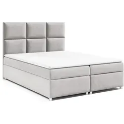 Best For Home Boxbett Trinity K-13, 140x200 cm in silber von Best For Home