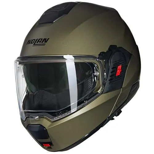 Nolan N120-1 N-Com Classico Nobile 315 Motorradhelm XL - Motorradhelm in Größe XL (61) mit kratzfestem Visier und integriertem Sonnenvisier für optimalen Schutz und Komfort. Ideal für Onroad-Fahrten und ECE-zugelassen.