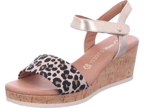 MARCO TOZZI Keilsandalette 100% vegan - Sportliche Keilsandalette mit 5 cm Absatzhöhe, aus pflegeleichtem Kunstleder, ideal für den Alltag. Der Klettverschluss sorgt für perfekten Halt und Komfort.