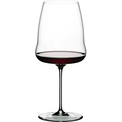 Riedel Wingewings Syrah Single Pack - Elegantes Weinglas für Rotwein, maschinell gefertigt aus Kristallglas, spülmaschinenfest und mit einzigartigem Design, das Aroma und Geschmack verstärkt.