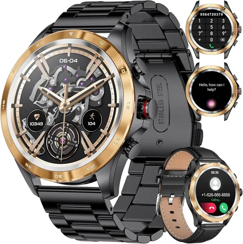 LIGE Smartwatch Herren 2025 1829-I Fitness Uhr 1.52 Zoll Telefonfunktion IP67