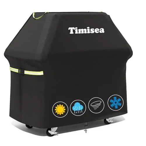 Grill Abdeckhaube, Grillabdeckung Wetterfest, 600D-Oxford-Gewebe, Wasserdicht, Staubdicht Und Winddicht Grill Hülle Für Den Außenbereich, Für Weber, Char Broil, Nexgrill 117 * 66 * 117cm