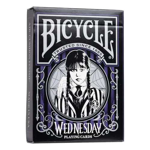 Bicycle Wednesday (Designer Spielkarten, Poker, Skat...), White, 9cm x 6.5cm x 1.3cm