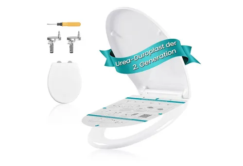 SONGMICS WC-Sitz O-Form mit Absenkautomatik