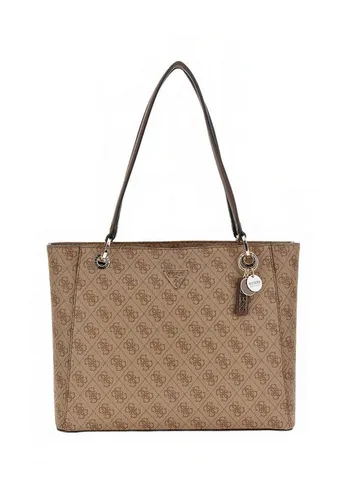 Guess Noelle Noel Shopper - 37 cm in latte logo/brown - Elegante Shopper-Tasche von Guess mit geräumigem Hauptfach und zwei Tragehenkeln für hohen Tragekomfort. Ideal für Alltag und Shopping, vereint Stil und Funktionalität.