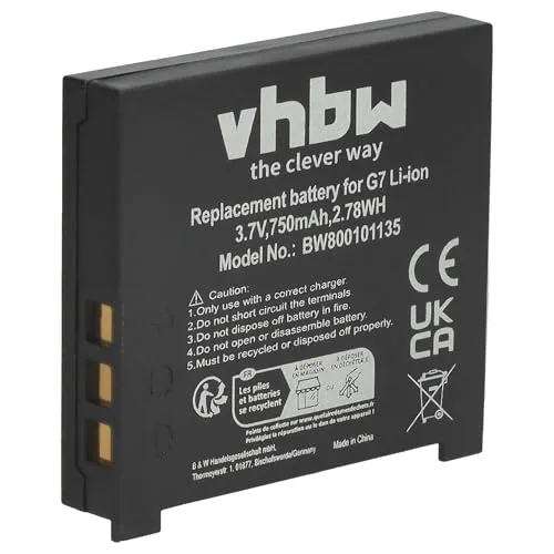 vhbw Akku kompatibel mit Logitech MX Air, M-RBQ124 kabellose Maus (750 mAh, 3,7 V, Li-Ion) - Ersatz für 190310-1000, 190310-1001, L-LL11, NTA2319, 831409, 831410