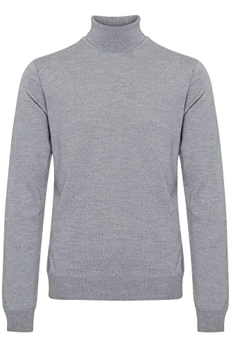 CASUAL FRIDAY CFKonrad Merino Roll Neck Knit Herren Rollkragen Pullover, Größe:3XL, Farbe:Light grey melange (50813)